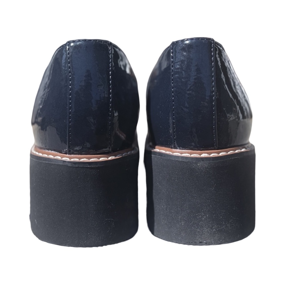 AUXZUR NAT Navy Patent Loafers | Size 39 US 8.5-9 Women’s - Picture 8 of 13